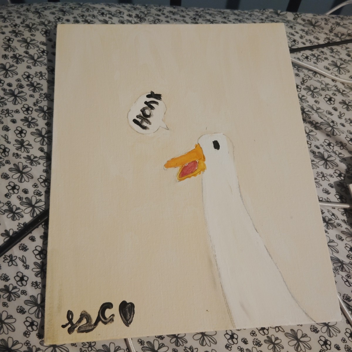 «Honk» Duck Painting