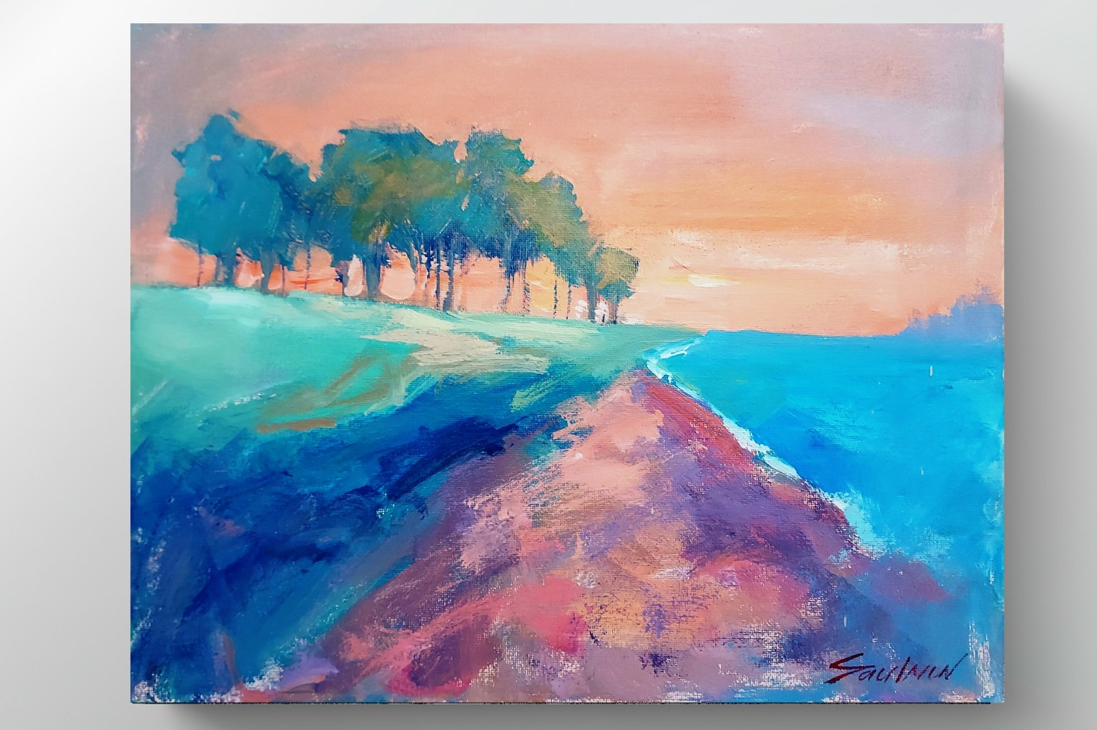 Original Impressionist Painting on 14×11 inch Canvas – Signed by the Artist