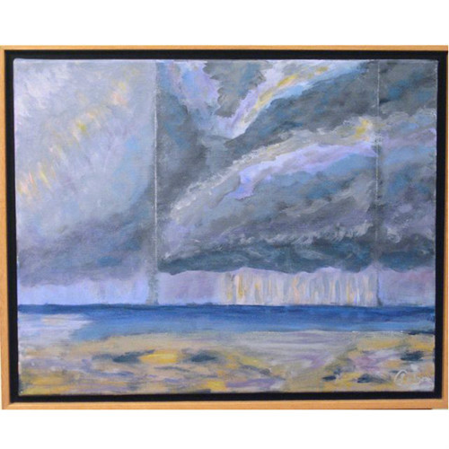 «Storm Clouds» By Susan Soffer Cohn Acrylic Painting on Canvas 17 1/2″x21 1/2″