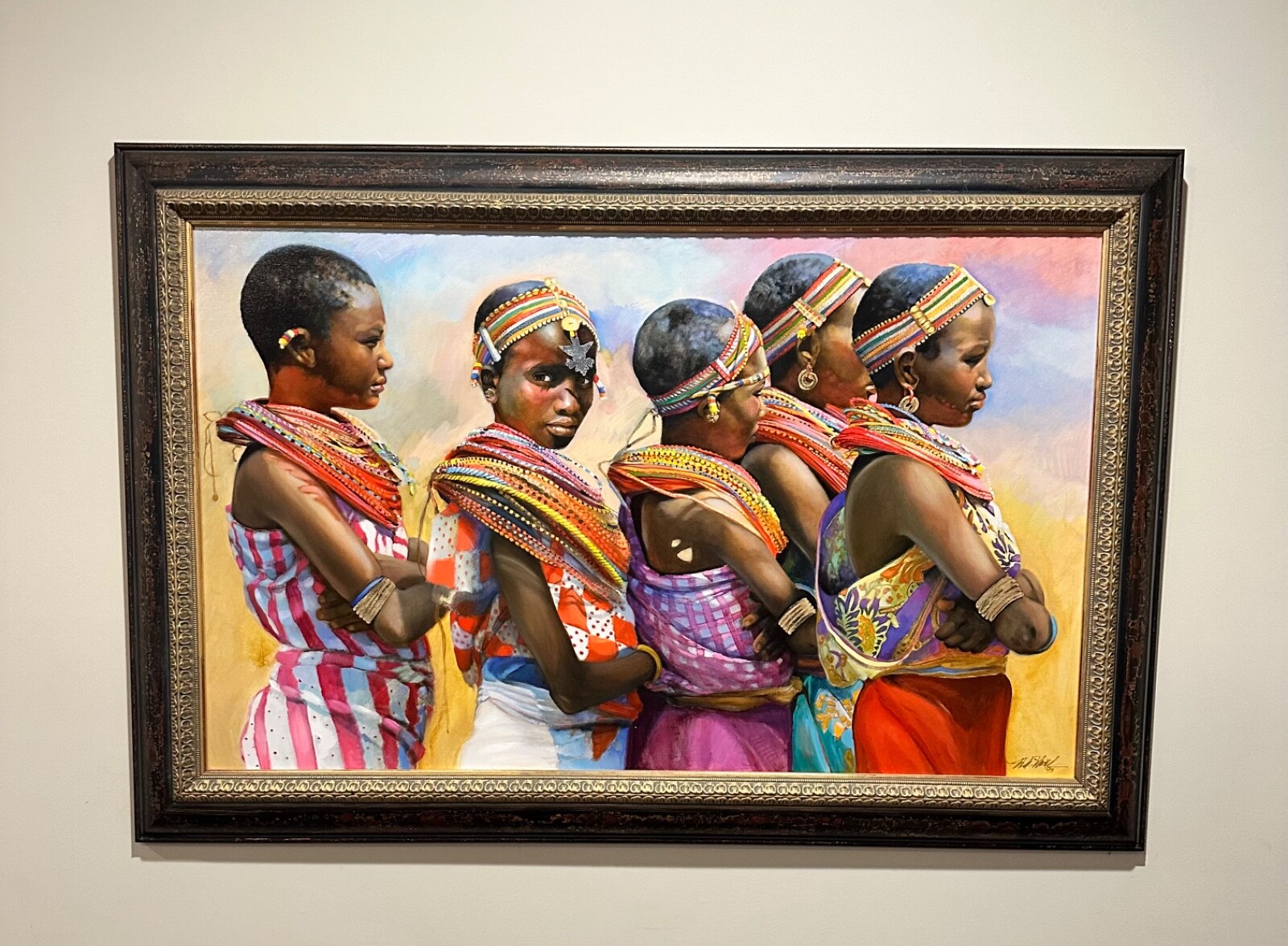 Nancy Noel GICLEE Limited Edition, SIGNED Canvas, WAITING TO DANCE, Framed,48×32