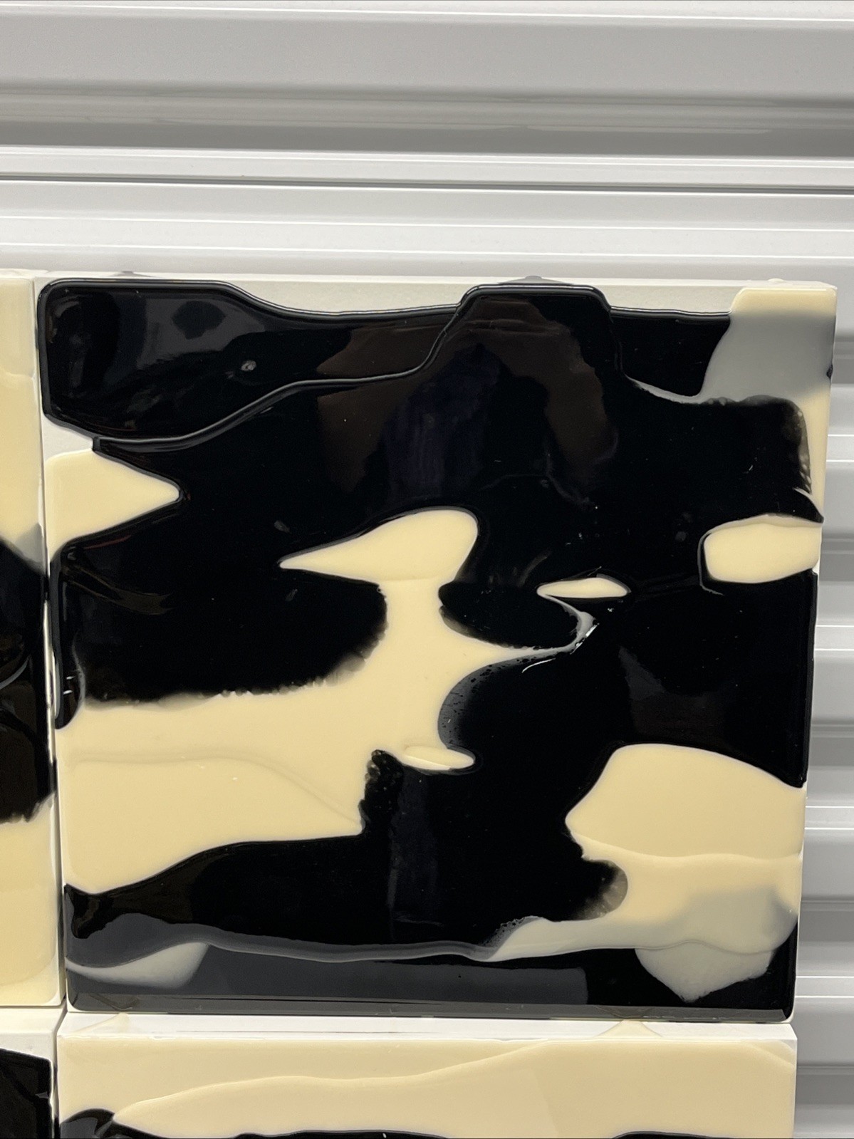 Andy Blank Abstract Paintings Black/Gray/Ivory – Set Of 8 (each 12”x12”x1.5”)
