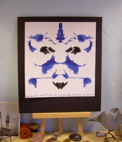 Manson’s Ink Blots #443 for N Zane Films Ltd ORIGINAL blot painting Abstract ART
