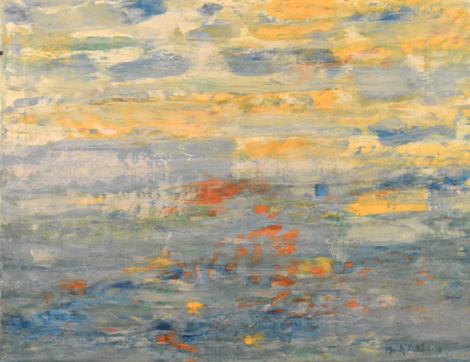 Seascape Mark Little Professional Painting 81” X 62”(6ft 9in)Abstract Modern XL