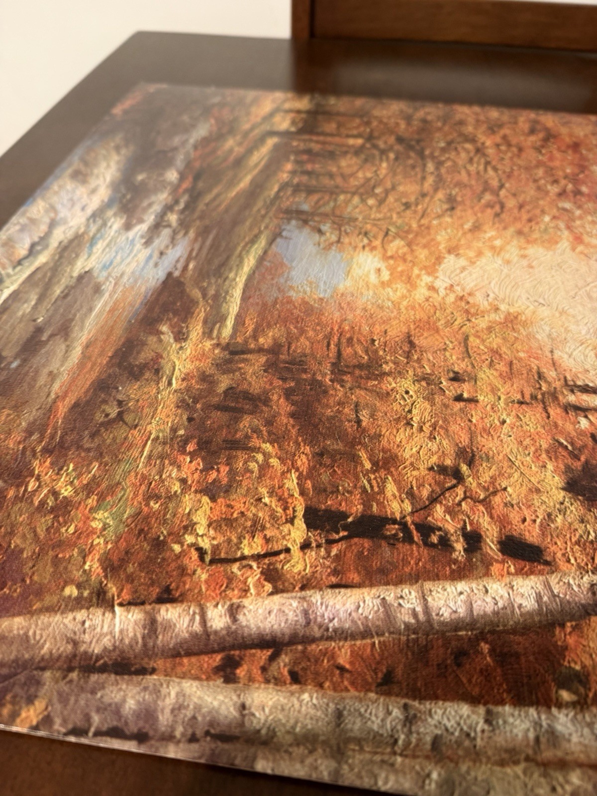 Vintage Robert Wood “Autumn Leaves”Lithograph 16X20 No 219 Winde Fine Prints