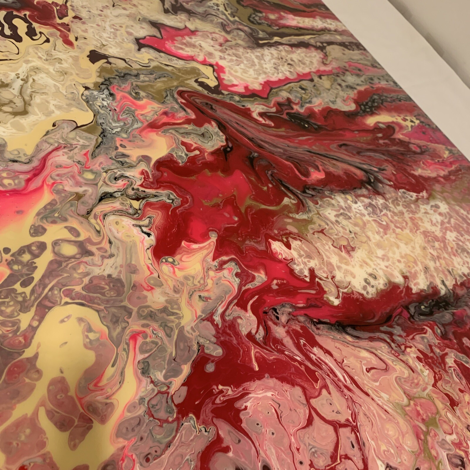 abstract painting on canvas original Fluid Contemporary Art Multi Colors 30×40