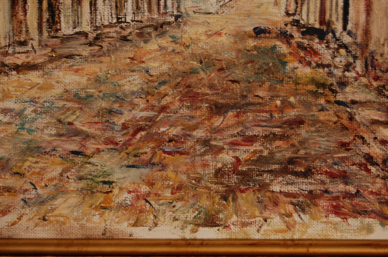 FRAMED SIGNED ORIGINAL OIL COLONIAL STREET OLD HAVANA, CUBA ARTIST: HECTO VIDAL