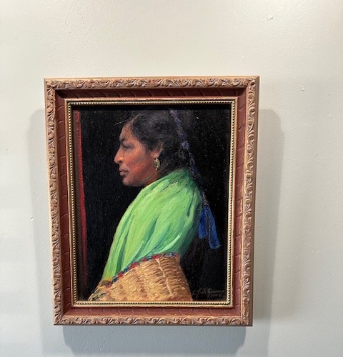ORIGINAL OIL PAINTING AMAZING BY S.LADRON DE GUEVARA «Mujer de Mercado» 12″x10″