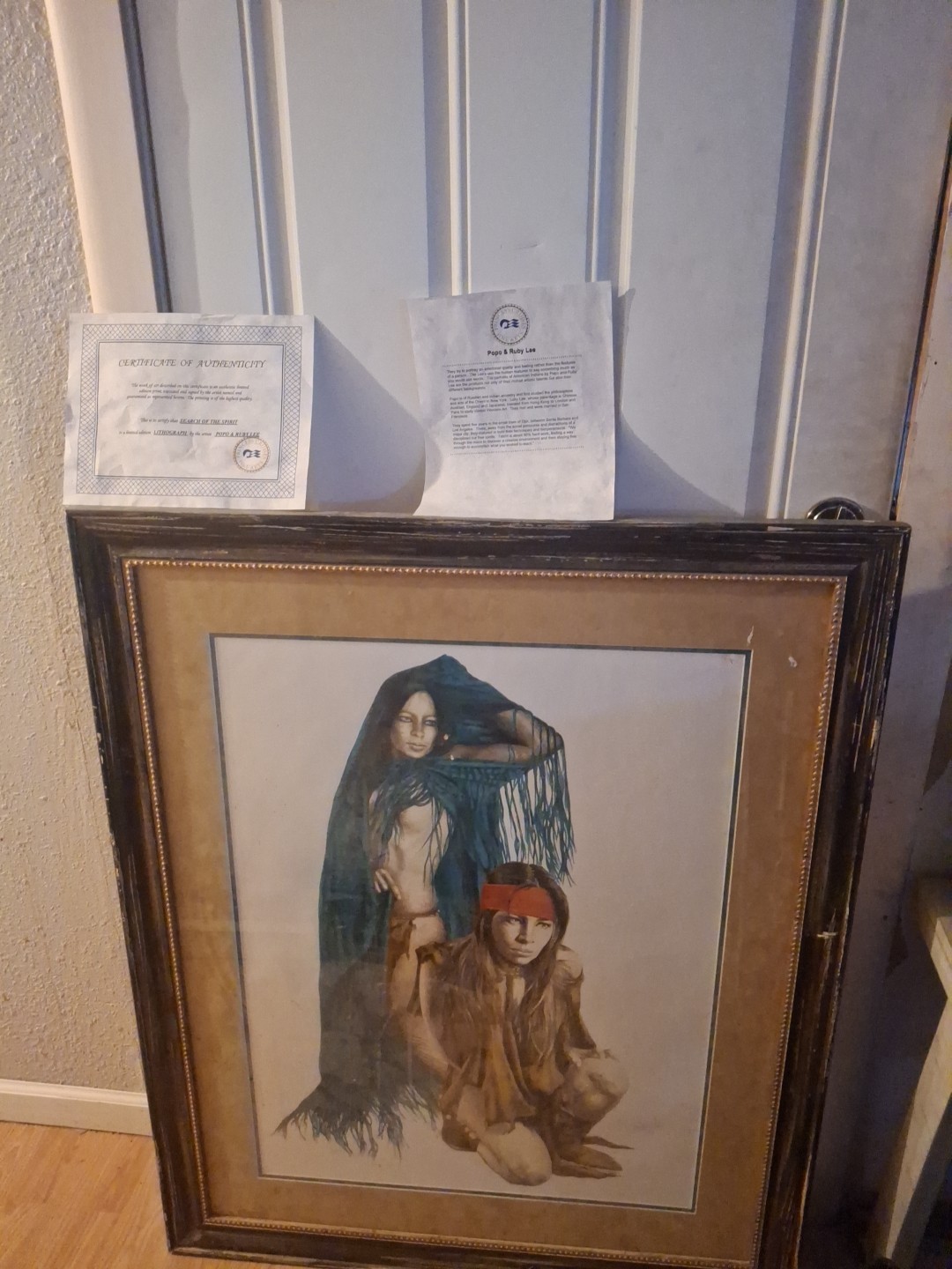 Pop And Rubylee 1984 painting
