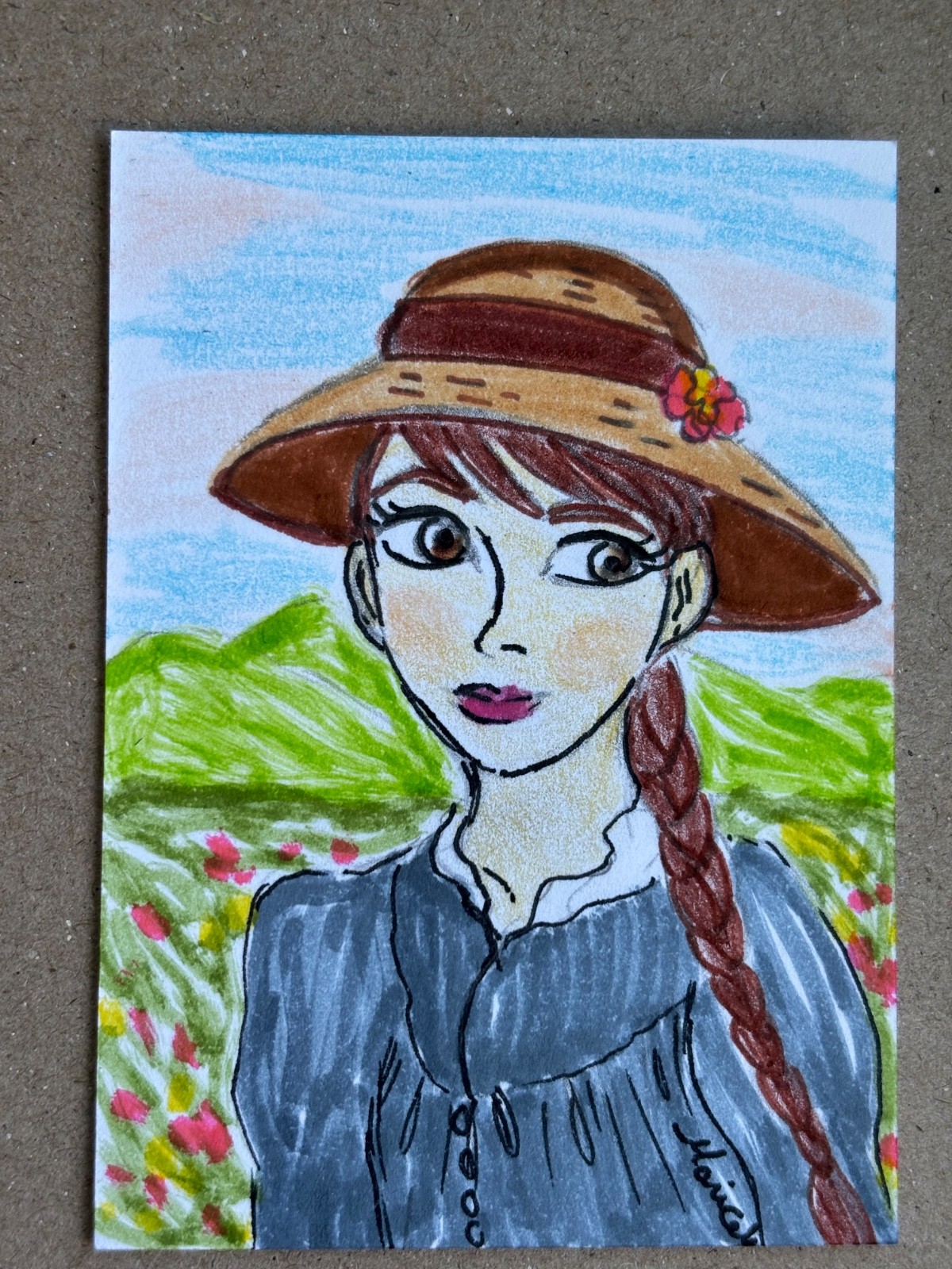 ACEO Original Painting, Sophie Hatter from Howl’s Moving Castle