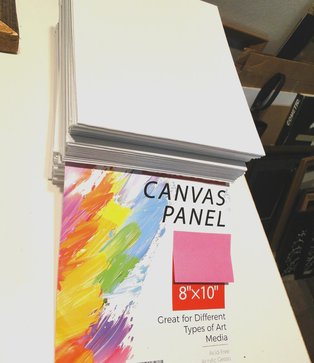 Flat Canvas Painting Panels 8″x 10″, 20 Pack. FREE DELIVERY