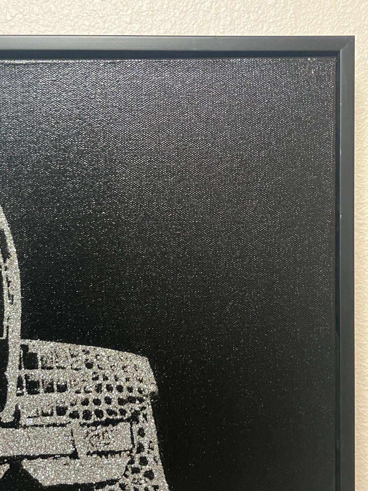 [LIQUIDATION] Shane Bowden Original Black White Handbag Art Painting 20″ Framed