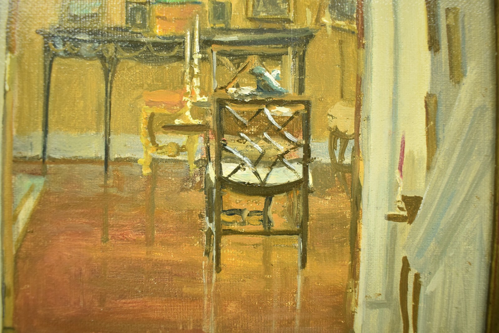 «Julian Barrow «Oakendale», ‘From Front Hall To Drawing Room’ 1993 Oil on Canvas