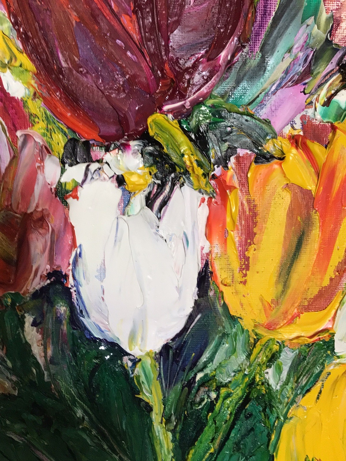 Tulips 2. Original Oil Pairing
