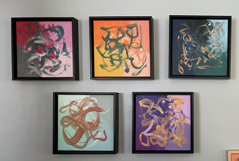 Working Through A Pandemic Collection 11/41 Original Abstract Art By Amy Farfan