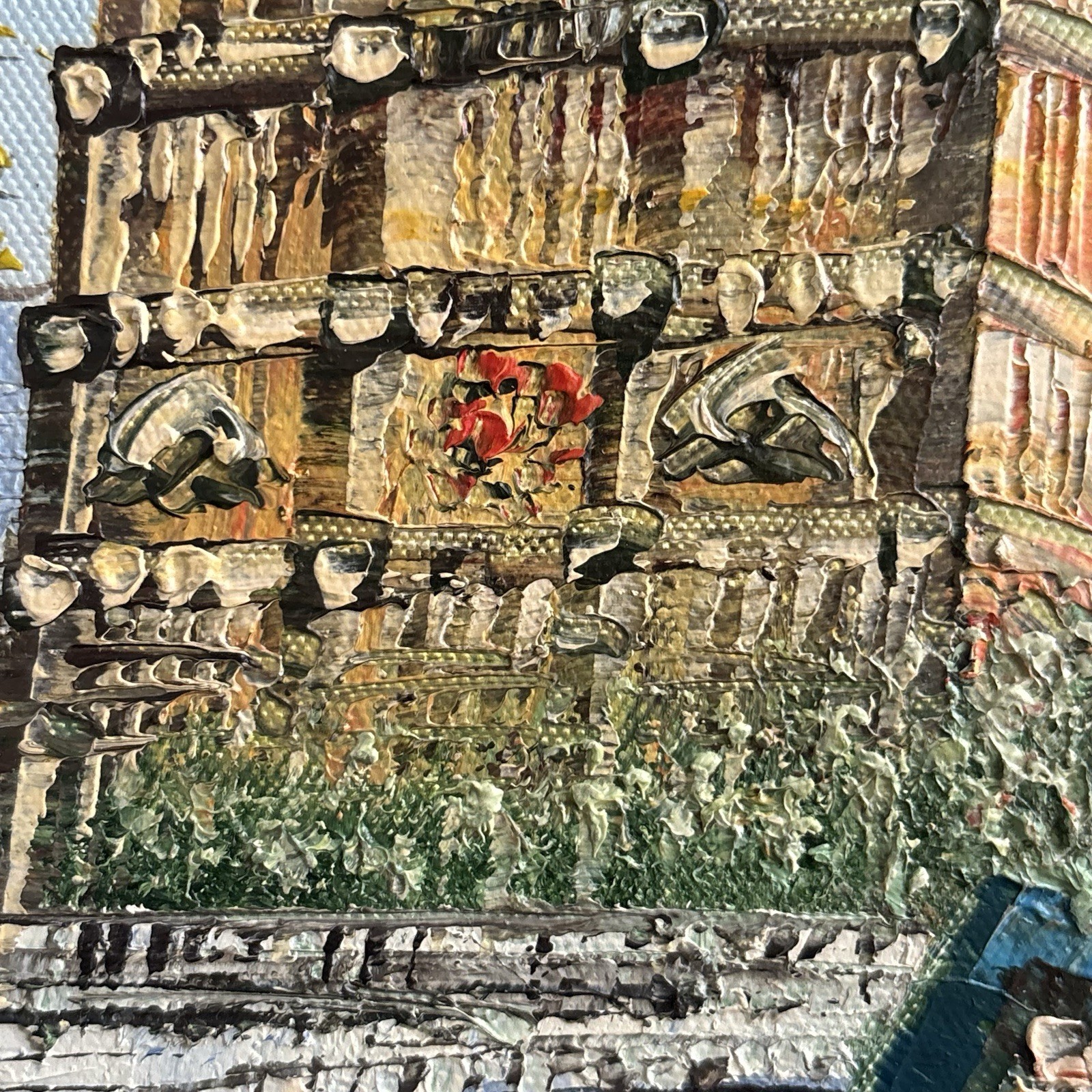 Vintage Impressionist Paris Street Painting Signed Burnett (?) Notre Dame 8×10