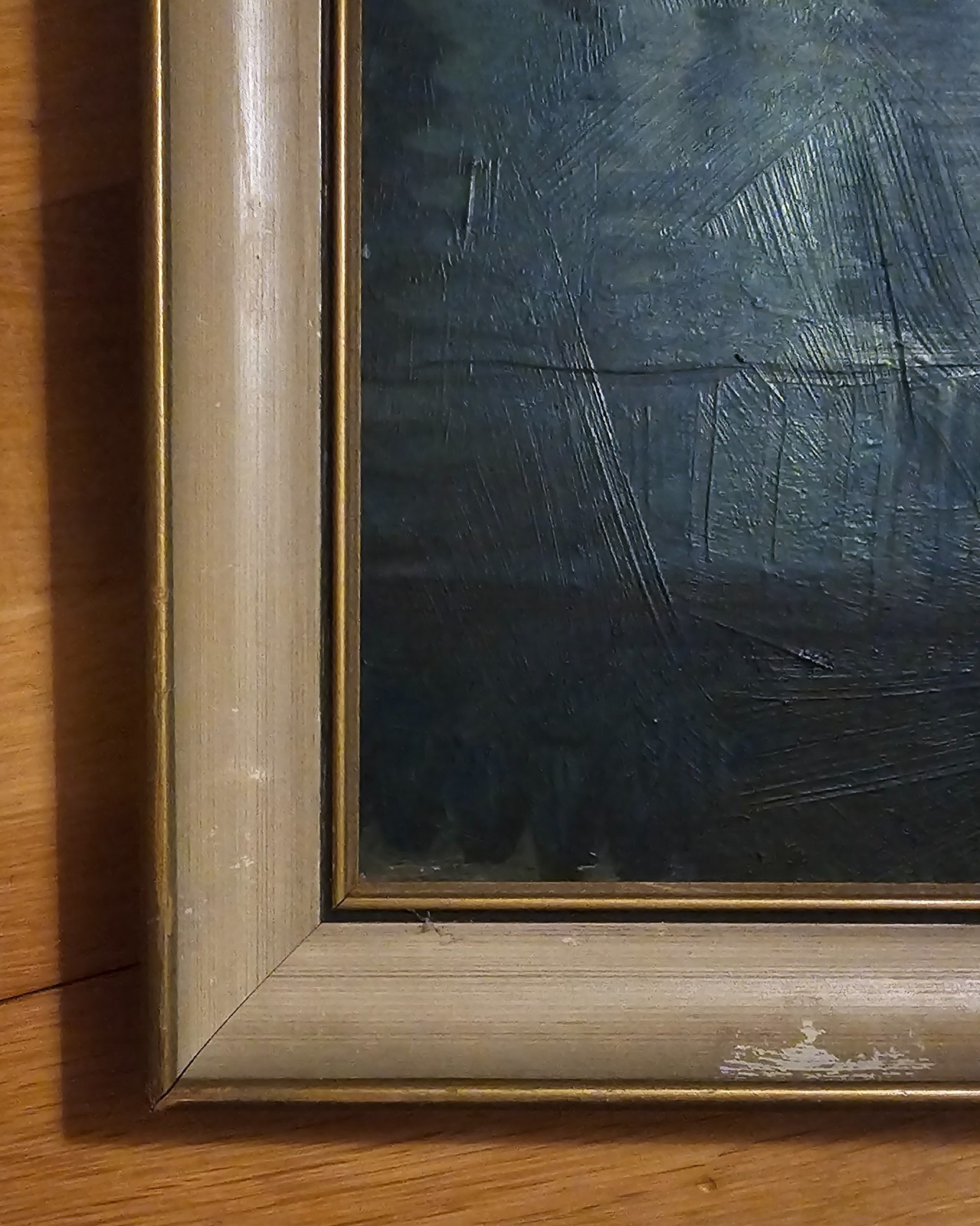 SCANDINAVIAN OIL PAINTING CITYSCAPE NORDIC EVENING SCENE SIGNED DATED 1932