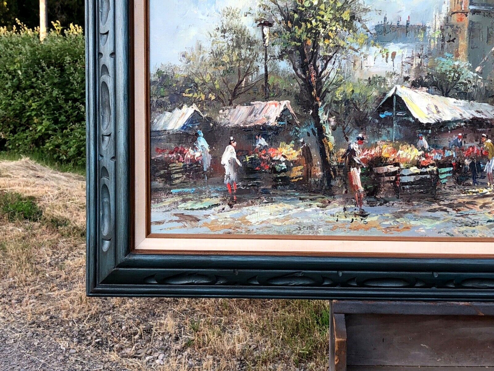 Caroline C Burnett (1877-1950), Original Impressionistic Oil Painting. Signed