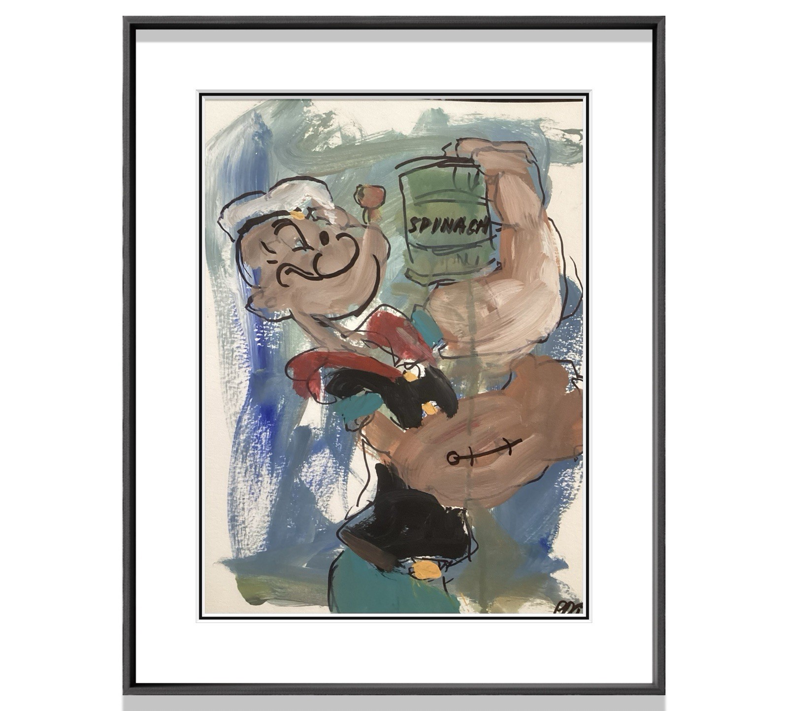 PDQ Artist Original Paintings Pop Art Cartoon Character Acrylic 9×12 Paper