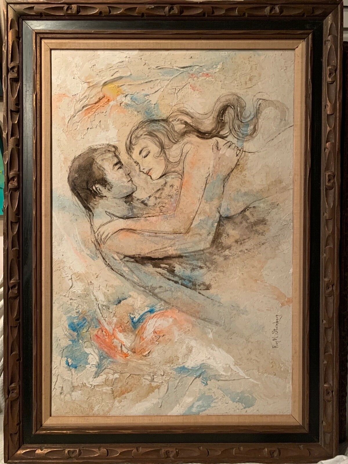 Roy M. Steinberg painting on canvas framed