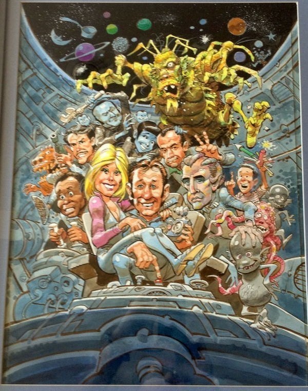 Jack Davis ORIGINAL WATER COLOR PAINTING – GALAXY QUEST CREW & CHARACTERS