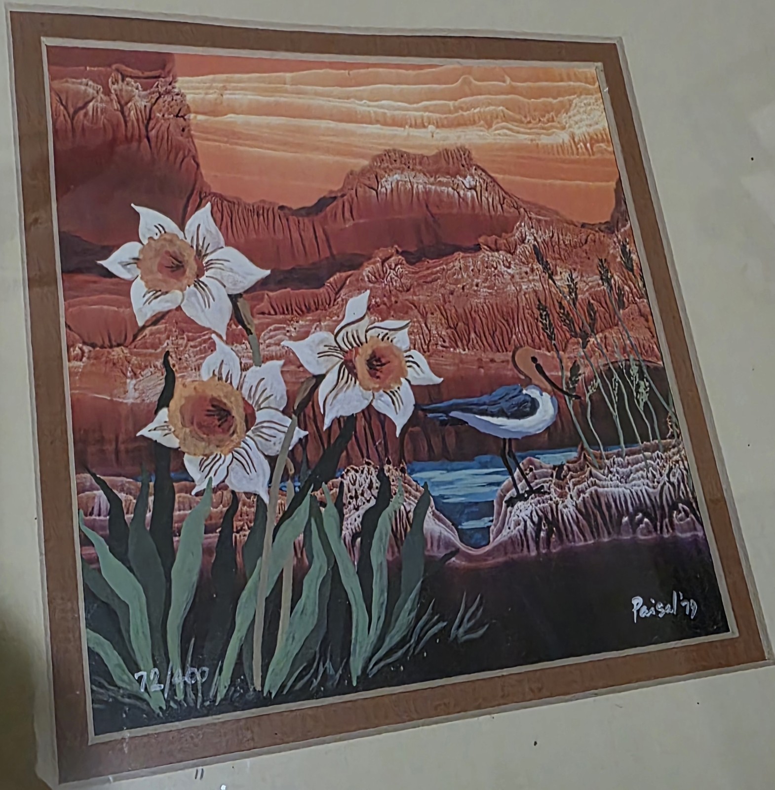 Dawn by Paisal 1979 Lithograph signed print no. 72/400
