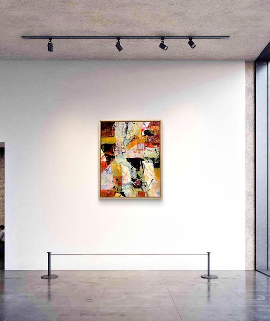 Abstract Art «Journey 7» Original Acrylic 11×14 inch Painting on Gallery Paper