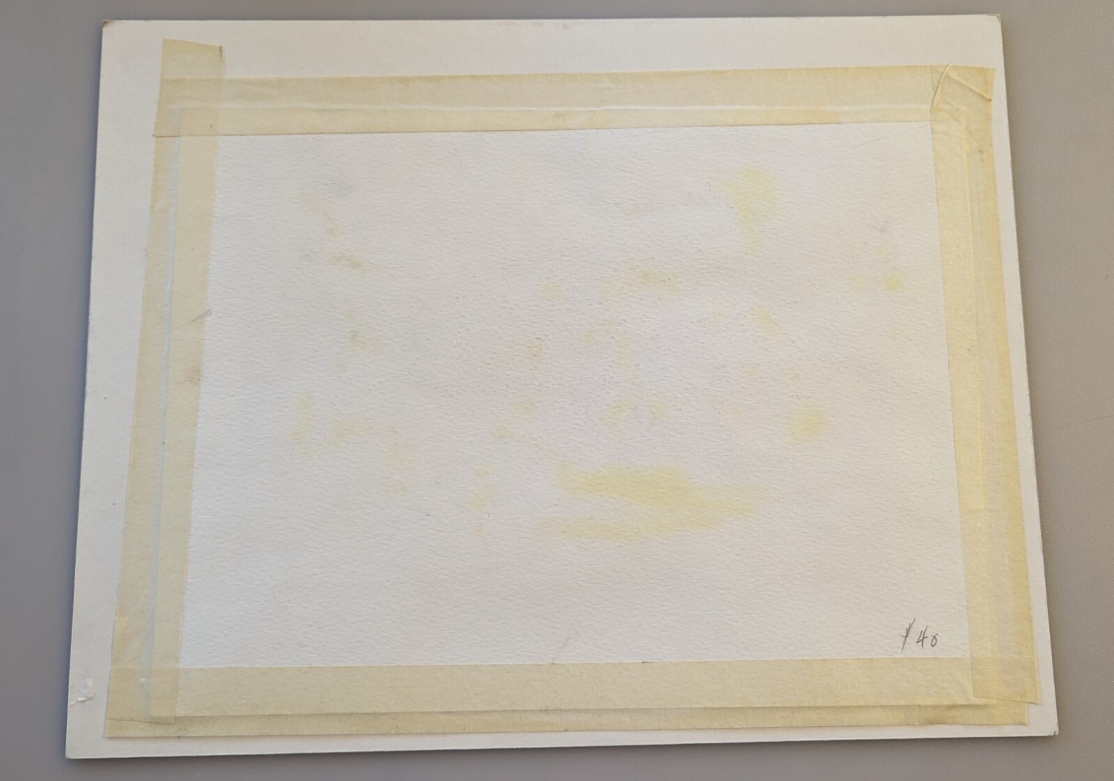 Framed Matted Signed Original Landscape Watercolor Painting 14″ x 11″