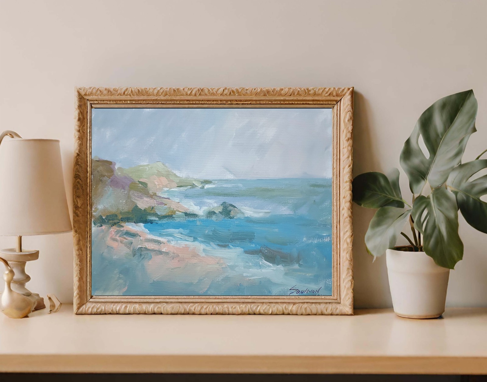 Original Impressionist Painting on 11 in x14 in Canvas – Signed by the Artist