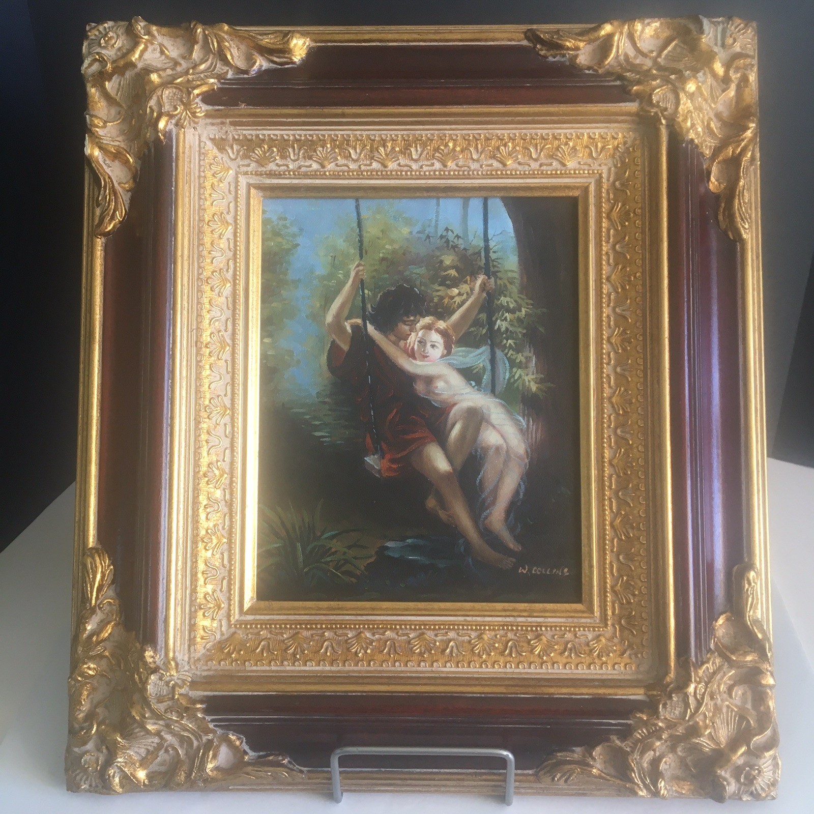 Original Reproduction of Pierre Auguste Cot’s Springtime Signed Framed 18″ x 16″