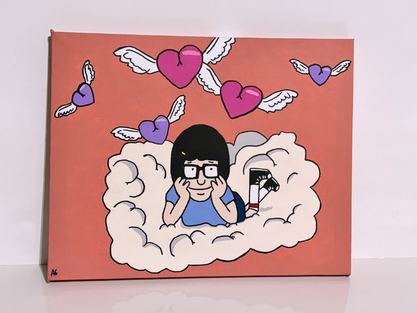 Bob’s Burgers Tina Day Dreaming Love 8X10 Canvas Art Deco