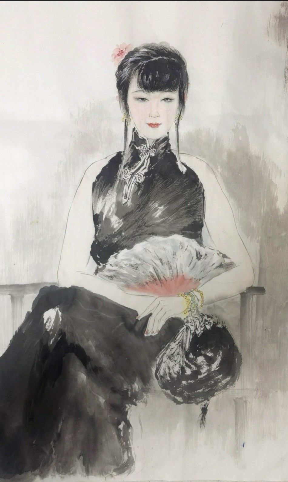 Chinese Water Color Printting On Paper
