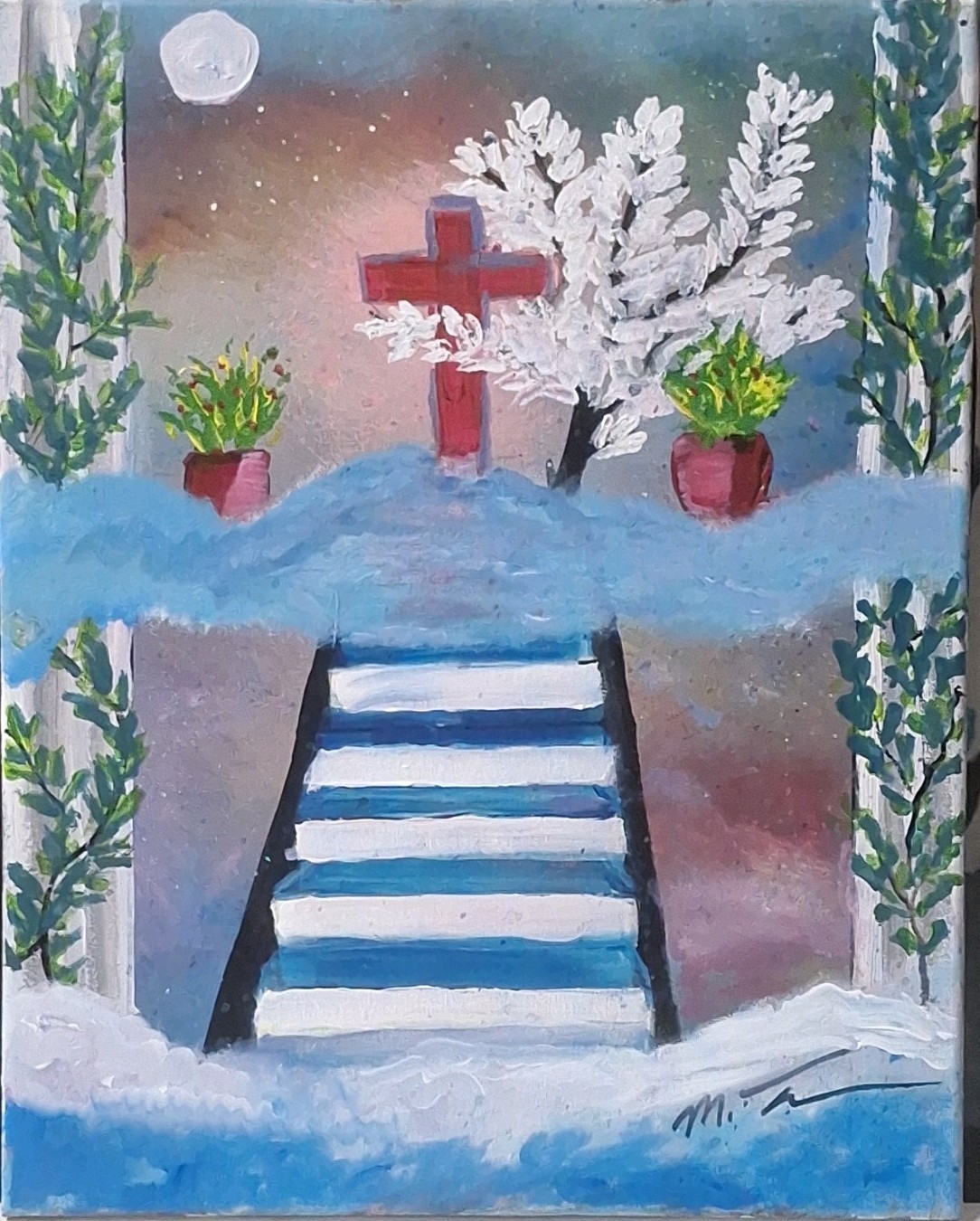 Ascend, Acrylic Painting – 16×20 Hand Painted Artwork on Canvas
