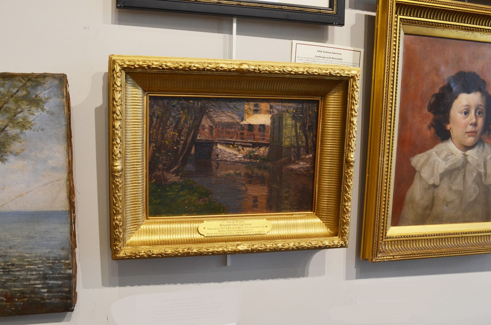 Old Lyme CT. by Benjamin O Eggleston, oil on canvas, nicely framed, clearly sign