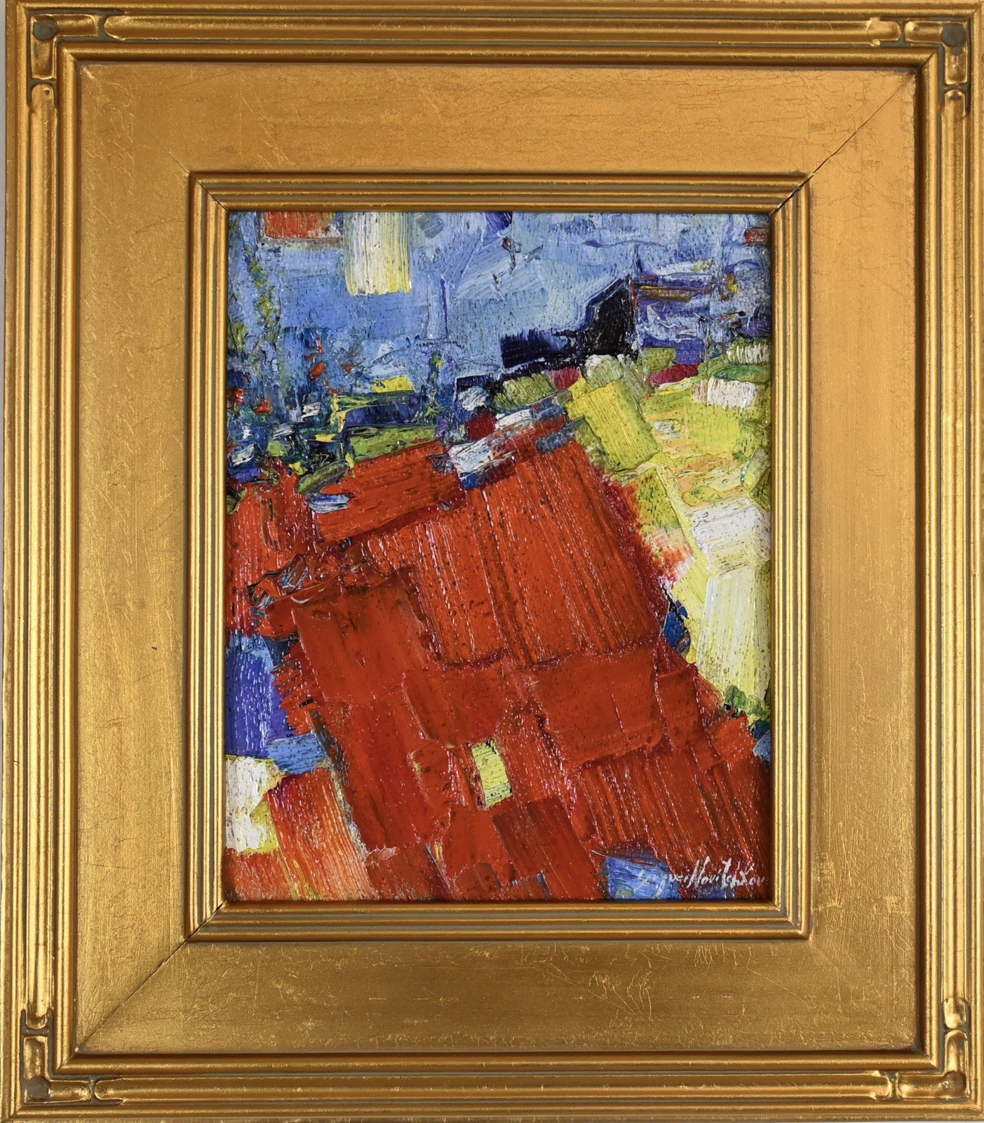 Listed Artist Serguei Novitchkov Oil Painting Impressionism Certificate