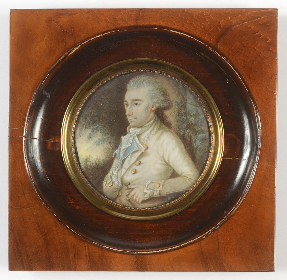 Jean-Baptiste Joseph Le Tellier-Attrib. «Gentleman in forest landscape», ca.1790