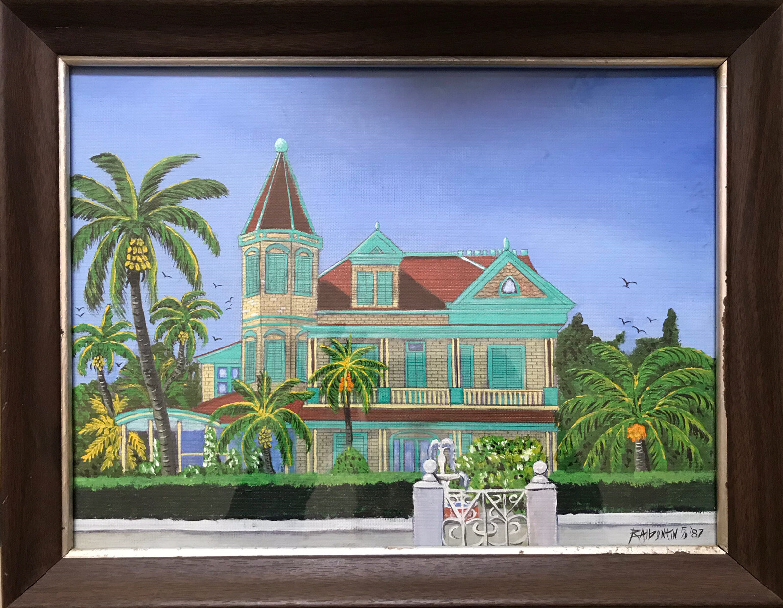 Frank D. Balbontin Southernmost House Key West original painting.