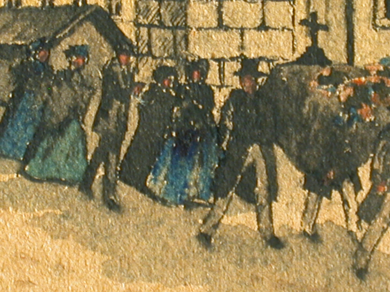 Max Neubauer (act.c.1890-1920) Vienna Währinger Line anno 1848.