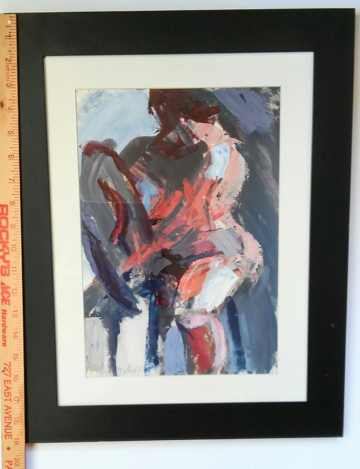 VINTAGE 83′ COLORFUL IMPRESSIONIST OIL PAINTING~SIGNED~FEMALE-LOOK !