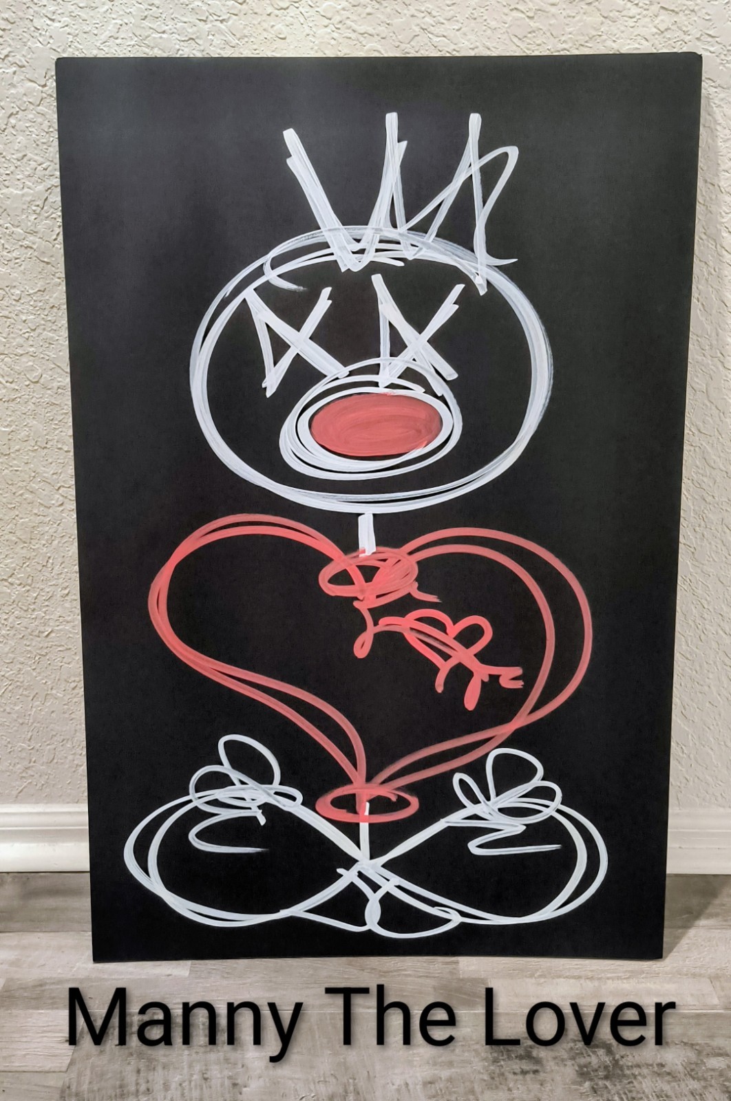 Trey Coppland, Manny The Lover Pop Art Acrylic Painting, 20+30 in, 2026 Signed