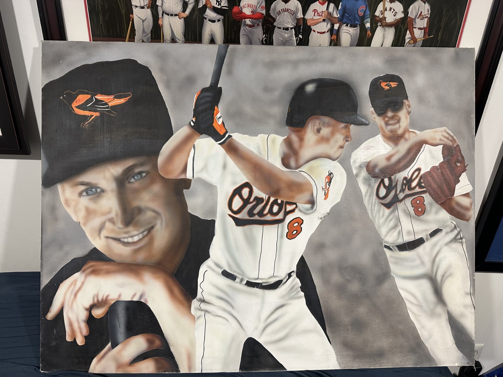 Cal Ripken Jr. Baltimore Orioles Oil Painting reproduction on Canvas 30 x 40