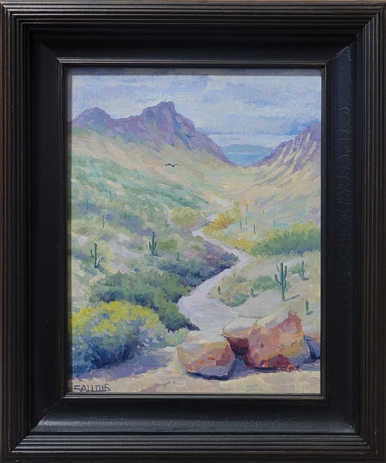 Original Art Arizona Mountain Framed Landscape Listed Artist Scottsdale AZ