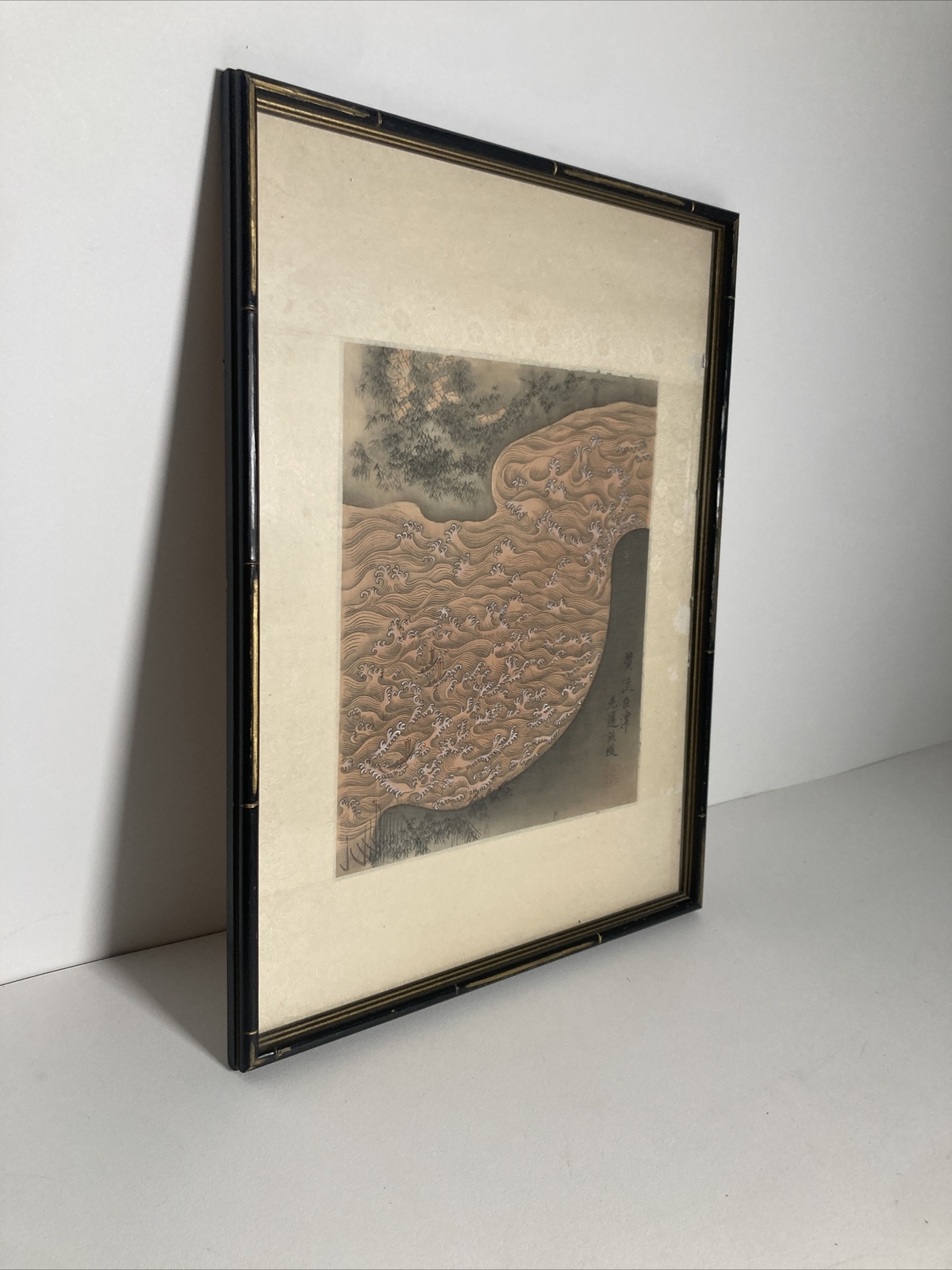 🔥 RARE Fine Antique Asian Chinese MING Dynasty Yellow River Ferry CHEN HONGSHOU