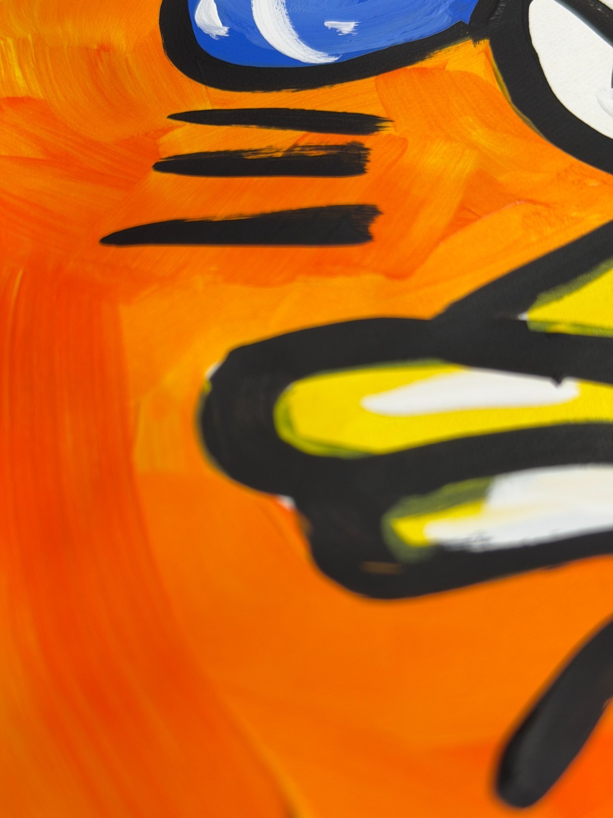 Striking «Donald Duck Study» 4 of 4 Pop Art – 9×12″ Acrylic Painting Media Paper