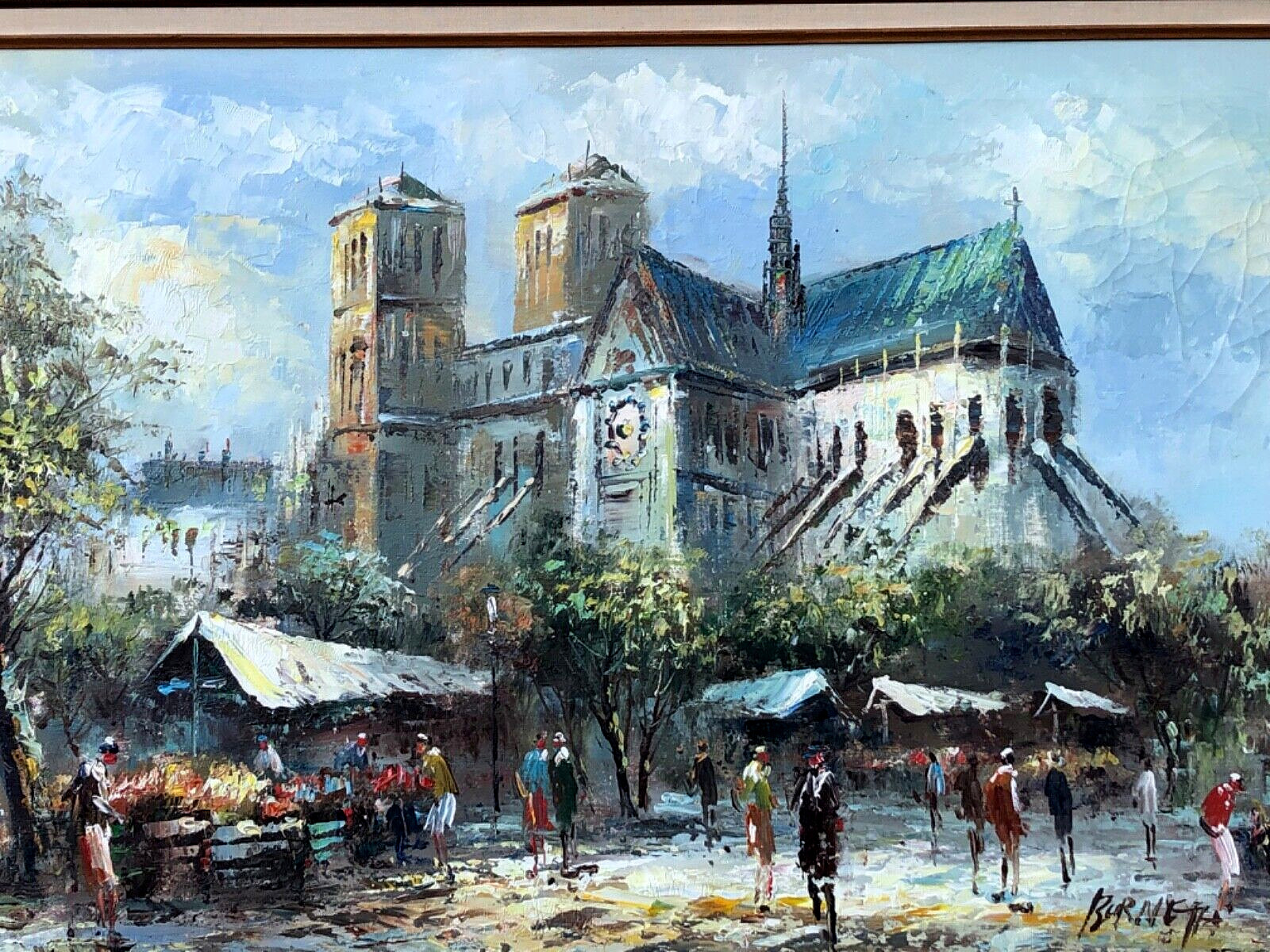 Caroline C Burnett (1877-1950), Original Impressionistic Oil Painting. Signed