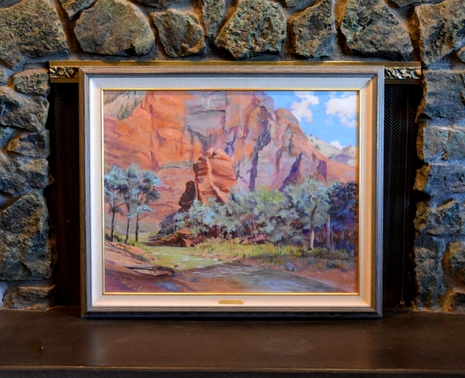 Tom Ward – Landscape Oil Painting – Sinawava at Zion National Park – The Narrows