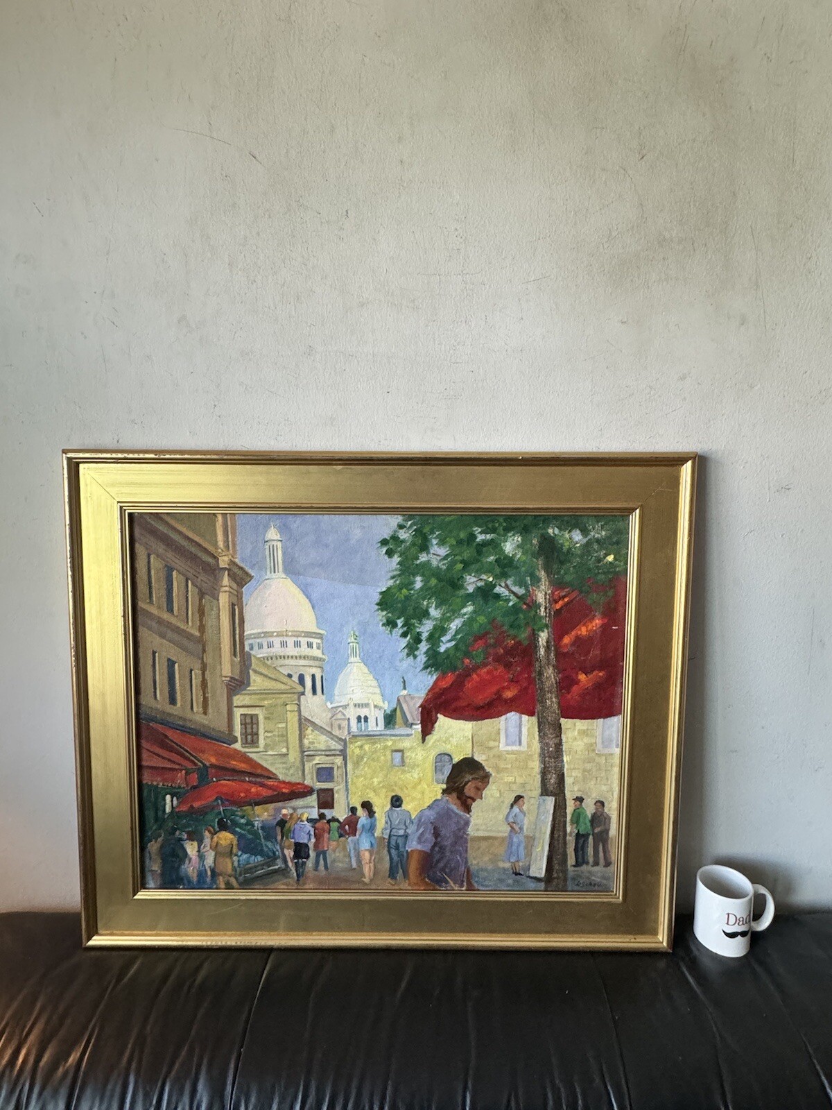 LEONARD SCHEU ANTIQUE MODERN FIGURATIVE LANDSCAPE OIL PAINTING OLD CALIFORNIA 53
