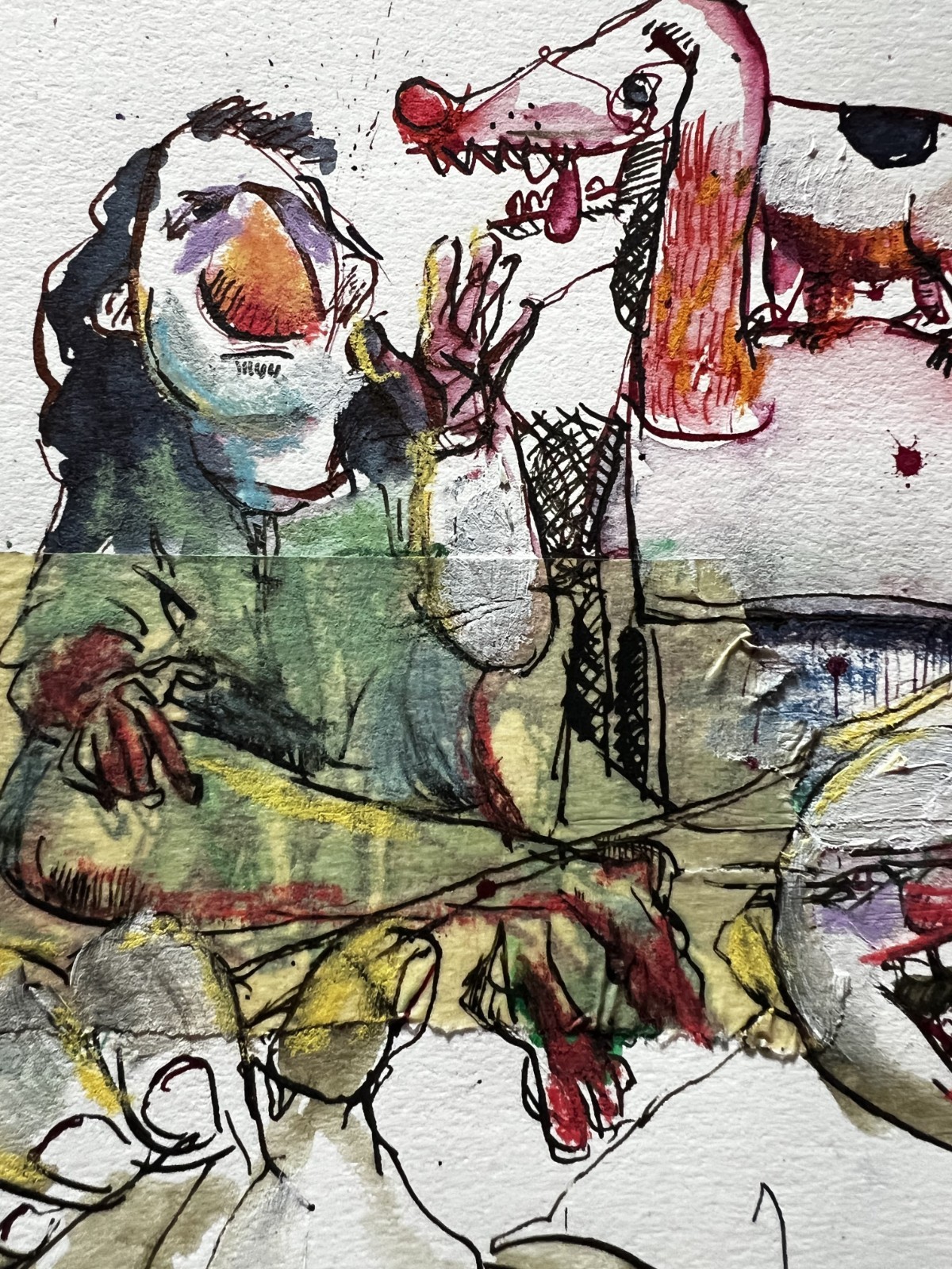 Faris Art: Dog & Butterfly: Sketchbook: 7×7: Paper Unique Neo-Expressionism