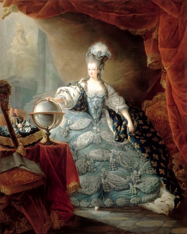 Marie Antoine Queen portrait oil painting Canvas Giclee Art Print L1924