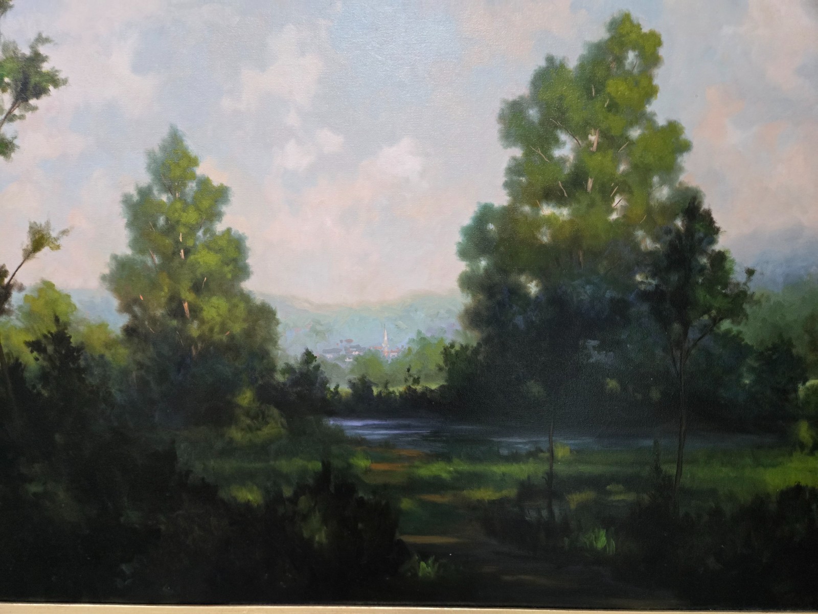 Harley Bartlett Pristine Tranquil Landscape Oil Painting, Rockport,Ma Artist
