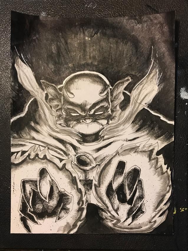 The Demon – Watercolor & Ink on Paper DC Comics Original Drawing